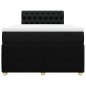 vidaXL Boxspringbett mit Matratze Schwarz 120x200 cm Stoff vidaXL Boxspringbett mit Matratze Schwarz 120x200 cm Stoff