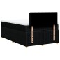 vidaXL Boxspringbett mit Matratze Schwarz 120x200 cm Stoff vidaXL Boxspringbett mit Matratze Schwarz 120x200 cm Stoff