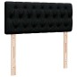 vidaXL Boxspringbett mit Matratze Schwarz 120x200 cm Stoff vidaXL Boxspringbett mit Matratze Schwarz 120x200 cm Stoff