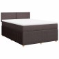 vidaXL Boxspringbett mit Matratze Dunkelbraun 140x190 cm Stoff vidaXL Boxspringbett mit Matratze Dunkelbraun 140x190 cm Stoff