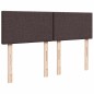 vidaXL Boxspringbett mit Matratze Dunkelbraun 140x190 cm Stoff vidaXL Boxspringbett mit Matratze Dunkelbraun 140x190 cm Stoff