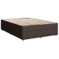 vidaXL Boxspringbett mit Matratze Dunkelbraun 140x190 cm Stoff vidaXL Boxspringbett mit Matratze Dunkelbraun 140x190 cm Stoff