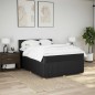 vidaXL Boxspringbett mit Matratze Schwarz 140x190 cm Stoff vidaXL Boxspringbett mit Matratze Schwarz 140x190 cm Stoff
