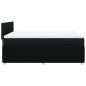 vidaXL Boxspringbett mit Matratze Schwarz 140x190 cm Stoff vidaXL Boxspringbett mit Matratze Schwarz 140x190 cm Stoff