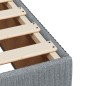 vidaXL Boxspringbett mit Matratze Hellgrau 140x190 cm Stoff vidaXL Boxspringbett mit Matratze Hellgrau 140x190 cm Stoff