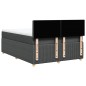 vidaXL Boxspringbett mit Matratze Dunkelgrau 140x190 cm Stoff vidaXL Boxspringbett mit Matratze Dunkelgrau 140x190 cm Stoff