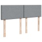 vidaXL Boxspringbett mit Matratze Hellgrau 160x200 cm Stoff vidaXL Boxspringbett mit Matratze Hellgrau 160x200 cm Stoff