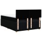 vidaXL Boxspringbett mit Matratze Schwarz 160x200 cm Stoff vidaXL Boxspringbett mit Matratze Schwarz 160x200 cm Stoff