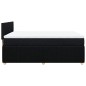 vidaXL Boxspringbett mit Matratze Schwarz 160x200 cm Stoff vidaXL Boxspringbett mit Matratze Schwarz 160x200 cm Stoff