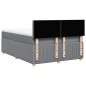 vidaXL Boxspringbett mit Matratze Hellgrau 160x200 cm Stoff vidaXL Boxspringbett mit Matratze Hellgrau 160x200 cm Stoff