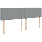 vidaXL Boxspringbett mit Matratze Hellgrau 180x200 cm Stoff vidaXL Boxspringbett mit Matratze Hellgrau 180x200 cm Stoff