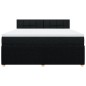 vidaXL Boxspringbett mit Matratze Schwarz 180x200 cm Stoff vidaXL Boxspringbett mit Matratze Schwarz 180x200 cm Stoff