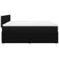 vidaXL Boxspringbett mit Matratze Schwarz 180x200 cm Stoff vidaXL Boxspringbett mit Matratze Schwarz 180x200 cm Stoff