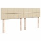vidaXL Boxspringbett mit Matratze Creme 180x200 cm Stoff vidaXL Boxspringbett mit Matratze Creme 180x200 cm Stoff