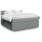 vidaXL Boxspringbett mit Matratze Hellgrau 180x200 cm Stoff vidaXL Boxspringbett mit Matratze Hellgrau 180x200 cm Stoff