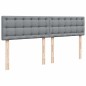 vidaXL Boxspringbett mit Matratze Hellgrau 180x200 cm Stoff vidaXL Boxspringbett mit Matratze Hellgrau 180x200 cm Stoff
