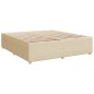 vidaXL Boxspringbett mit Matratze Creme 180x200 cm Stoff vidaXL Boxspringbett mit Matratze Creme 180x200 cm Stoff