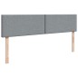 vidaXL Boxspringbett mit Matratze Hellgrau 200x200 cm Stoff vidaXL Boxspringbett mit Matratze Hellgrau 200x200 cm Stoff
