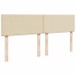 vidaXL Boxspringbett mit Matratze Creme 200x200 cm Stoff vidaXL Boxspringbett mit Matratze Creme 200x200 cm Stoff