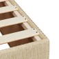 vidaXL Boxspringbett mit Matratze Creme 200x200 cm Stoff vidaXL Boxspringbett mit Matratze Creme 200x200 cm Stoff