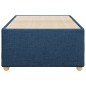 vidaXL Bettgestell ohne Matratze Blau 90x190 cm Stoff vidaXL Bettgestell ohne Matratze Blau 90x190 cm Stoff
