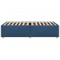 vidaXL Bettgestell ohne Matratze Blau 90x190 cm Stoff vidaXL Bettgestell ohne Matratze Blau 90x190 cm Stoff