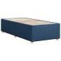 vidaXL Bettgestell ohne Matratze Blau 90x190 cm Stoff vidaXL Bettgestell ohne Matratze Blau 90x190 cm Stoff