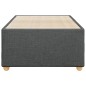 vidaXL Bettgestell ohne Matratze Dunkelgrau 90x200 cm Stoff vidaXL Bettgestell ohne Matratze Dunkelgrau 90x200 cm Stoff