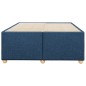 vidaXL Bettgestell ohne Matratze Blau 120x190 cm Stoff vidaXL Bettgestell ohne Matratze Blau 120x190 cm Stoff
