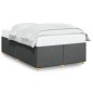 vidaXL Bettgestell ohne Matratze Dunkelgrau 120x200 cm Stoff vidaXL Bettgestell ohne Matratze Dunkelgrau 120x200 cm Stoff