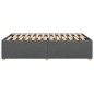 vidaXL Bettgestell ohne Matratze Dunkelgrau 120x200 cm Stoff vidaXL Bettgestell ohne Matratze Dunkelgrau 120x200 cm Stoff