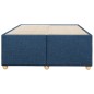 vidaXL Bettgestell ohne Matratze Blau 120x200 cm Stoff vidaXL Bettgestell ohne Matratze Blau 120x200 cm Stoff