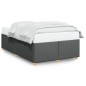 vidaXL Bettgestell ohne Matratze Dunkelgrau 120x190 cm Stoff vidaXL Bettgestell ohne Matratze Dunkelgrau 120x190 cm Stoff