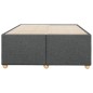vidaXL Bettgestell ohne Matratze Dunkelgrau 120x190 cm Stoff vidaXL Bettgestell ohne Matratze Dunkelgrau 120x190 cm Stoff