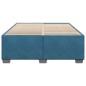 vidaXL Bettgestell Blau 160x200 cm Samt vidaXL Bettgestell Blau 160x200 cm Samt