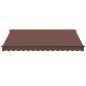 vidaXL Markise Manuell mit LEDs Braun 400x350 cm vidaXL Markise Manuell mit LEDs Braun 400x350 cm