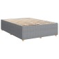 vidaXL Boxspringbett mit Matratze Hellgrau 140x200 cm Stoff vidaXL Boxspringbett mit Matratze Hellgrau 140x200 cm Stoff