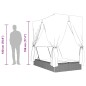 vidaXL Doppel-Sonnenliege mit Dach und Vorhängen Schwarz Poly-Rattan vidaXL Doppel-Sonnenliege mit Dach und Vorhängen Schwarz Poly-Rattan