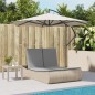 vidaXL Doppel-Sonnenliege mit Auflagen Beige Poly Rattan vidaXL Doppel-Sonnenliege mit Auflagen Beige Poly Rattan