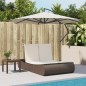 vidaXL Doppel-Sonnenliege mit Auflagen Braun Poly Rattan vidaXL Doppel-Sonnenliege mit Auflagen Braun Poly Rattan