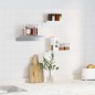 vidaXL Wandregale 3 Stk. Silbern Edelstahl vidaXL Wandregale 3 Stk. Silbern Edelstahl