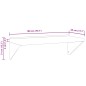 vidaXL Wandregal 100x45x31 cm Silbern Edelstahl vidaXL Wandregal 100x45x31 cm Silbern Edelstahl