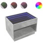 vidaXL Couchtisch mit Infinity-LED Betongrau 70x50x50 cm vidaXL Couchtisch mit Infinity-LED Betongrau 70x50x50 cm