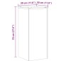vidaXL Pflanzenständer 2 Stk. Weiß 30x30x70 cm Holzwerkstoff vidaXL Pflanzenständer 2 Stk. Weiß 30x30x70 cm Holzwerkstoff