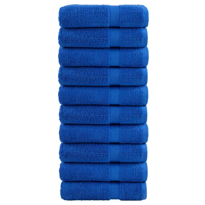 vidaXL Premium-Duschtücher SOLUND 10 Stk. Blau 70x140 cm 600 g/m² vidaXL Premium-Duschtücher SOLUND 10 Stk. Blau 70x140 cm 600 g/m²