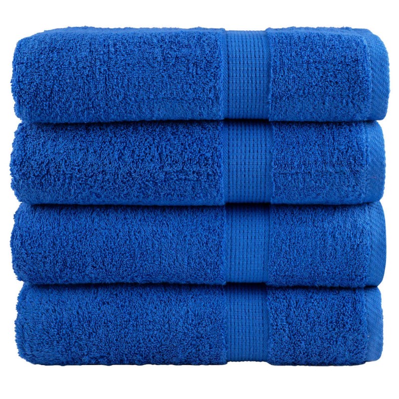 vidaXL Premium-Badetücher SOLUND 4 Stk. Blau 100x150cm 600 g/m² vidaXL Premium-Badetücher SOLUND 4 Stk. Blau 100x150cm 600 g/m²