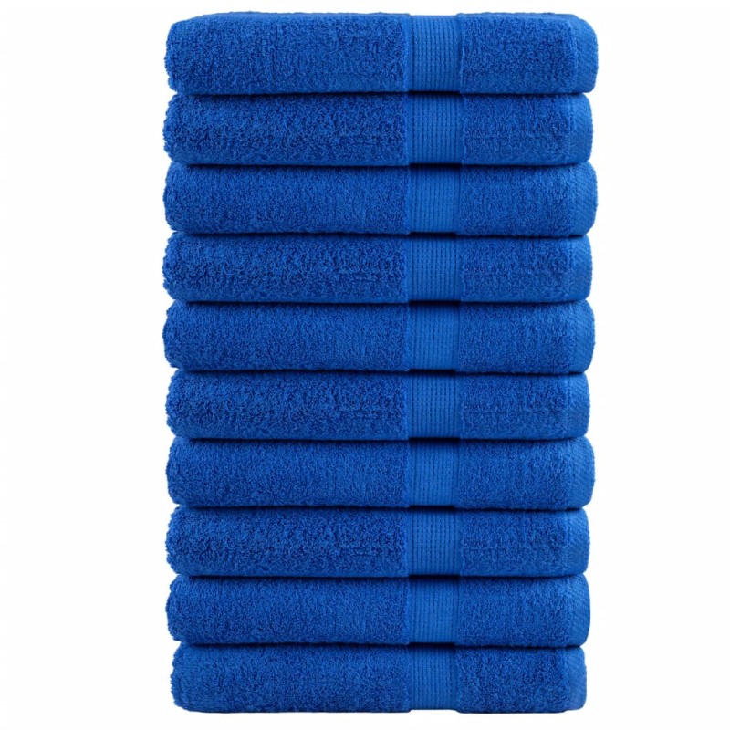 vidaXL Premium-Handtücher SOLUND 10 Stk. Blau 100x200 cm 600 g/m² vidaXL Premium-Handtücher SOLUND 10 Stk. Blau 100x200 cm 600 g/m²