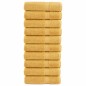 vidaXL Premium-Badetücher SOLUND 10 Stk. Gold 100x150 cm 600 g/m² vidaXL Premium-Badetücher SOLUND 10 Stk. Gold 100x150 cm 600 g/m²