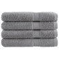 vidaXL Premium-Handtücher SOLUND 4 Stk. Grau 100x200 cm 600 g/m² vidaXL Premium-Handtücher SOLUND 4 Stk. Grau 100x200 cm 600 g/m²