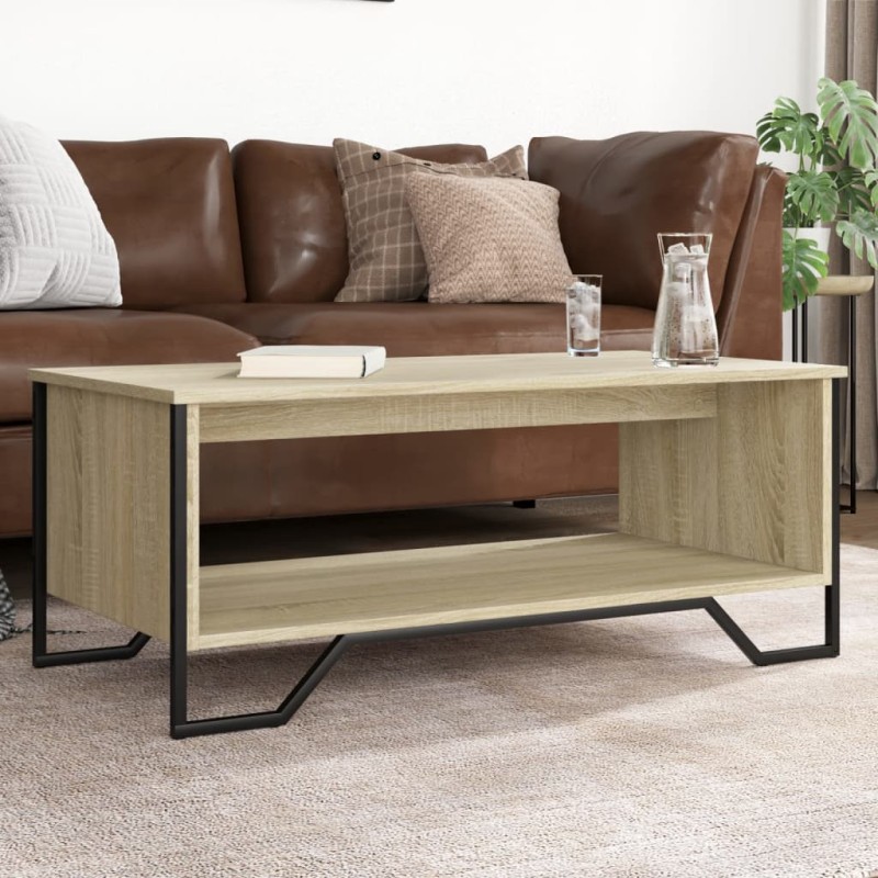 vidaXL Couchtisch Sonoma-Eiche 100x51x40 cm Holzwerkstoff vidaXL Couchtisch Sonoma-Eiche 100x51x40 cm Holzwerkstoff